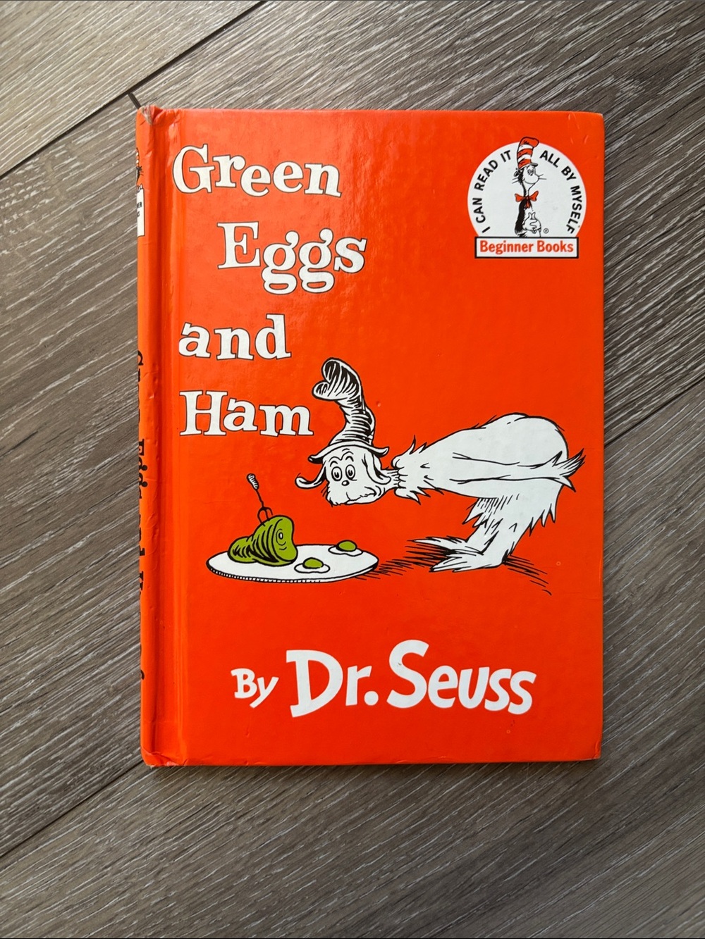 Dr. Seuss Orange Green Eggs and Ham Hardcover Book